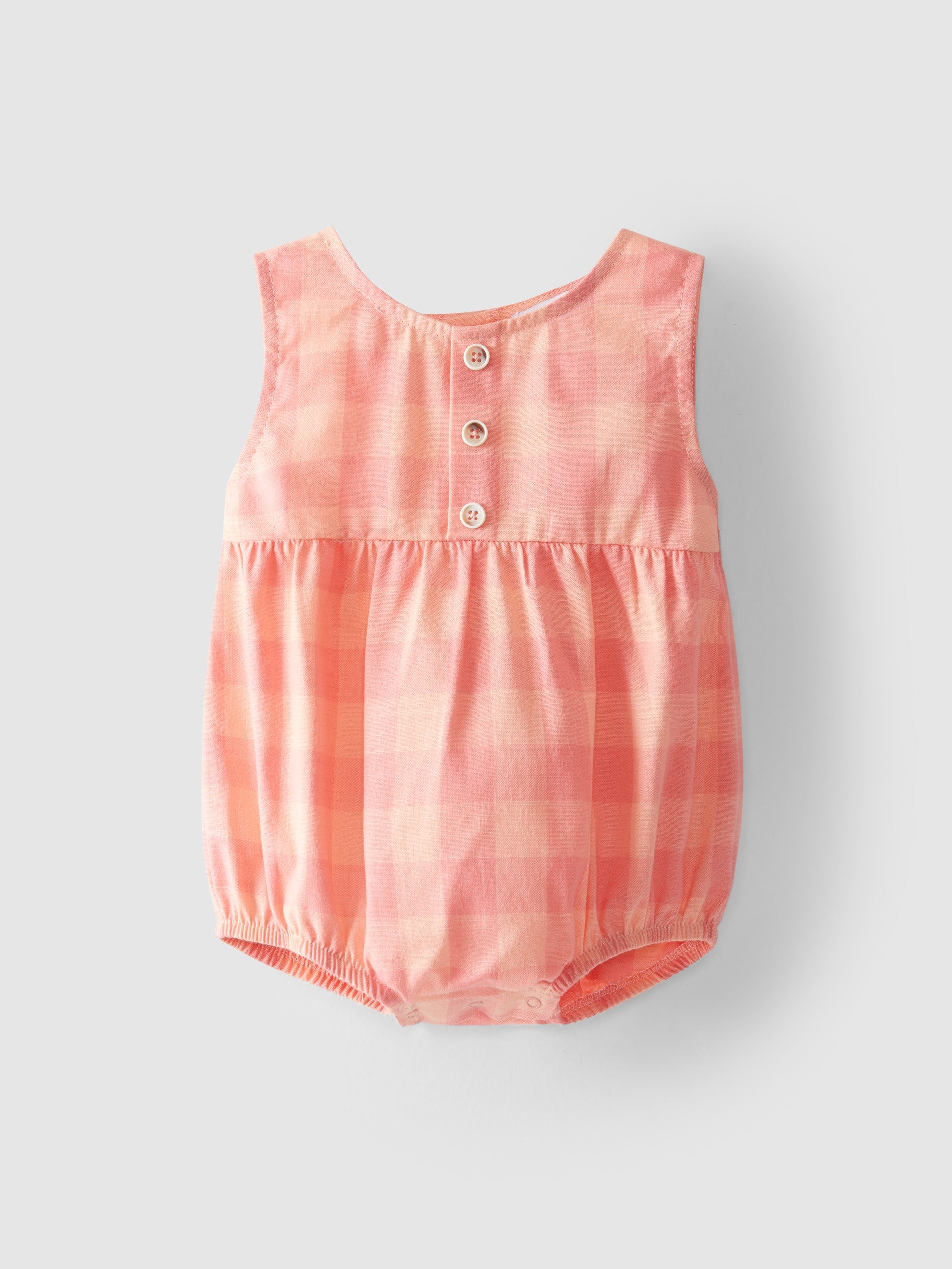 Laranjinha Plaid Bodysuit Lullabuy Baby Clothing Cyprus