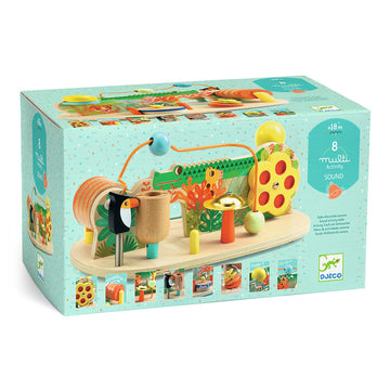 Djeco Wooden Fine Motor Toy with Sounds 