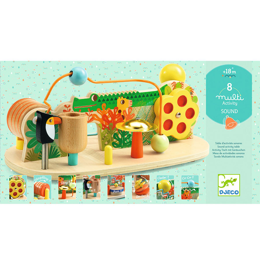 Djeco Wooden Fine Motor Toy with Sounds 