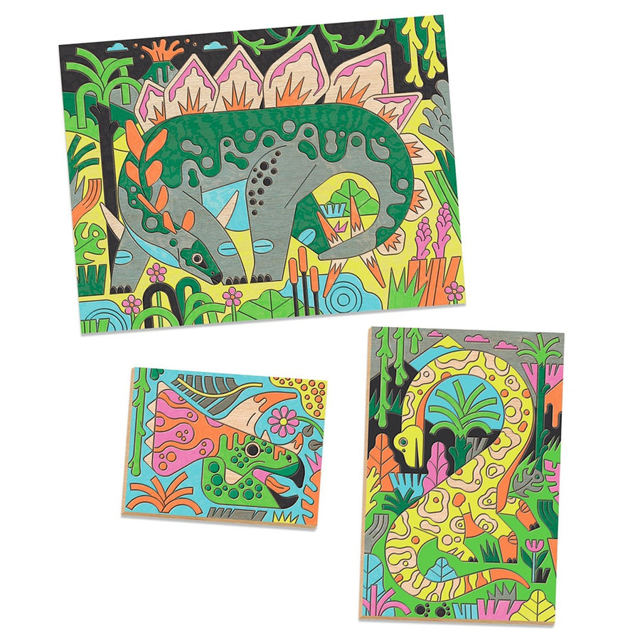 Djeco Painting with markers on a wooden surface 