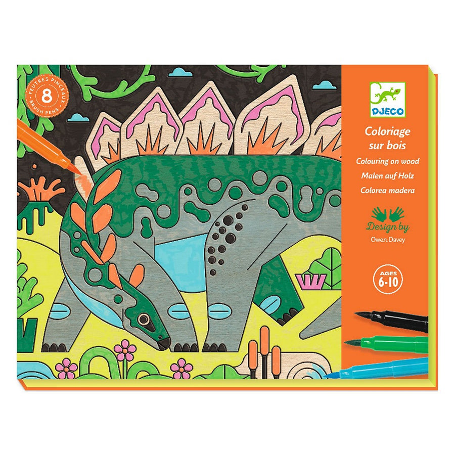 Djeco Painting with markers on a wooden surface 