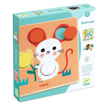 Djeco Wooden Educational Game of Matching Colors & Shapes 