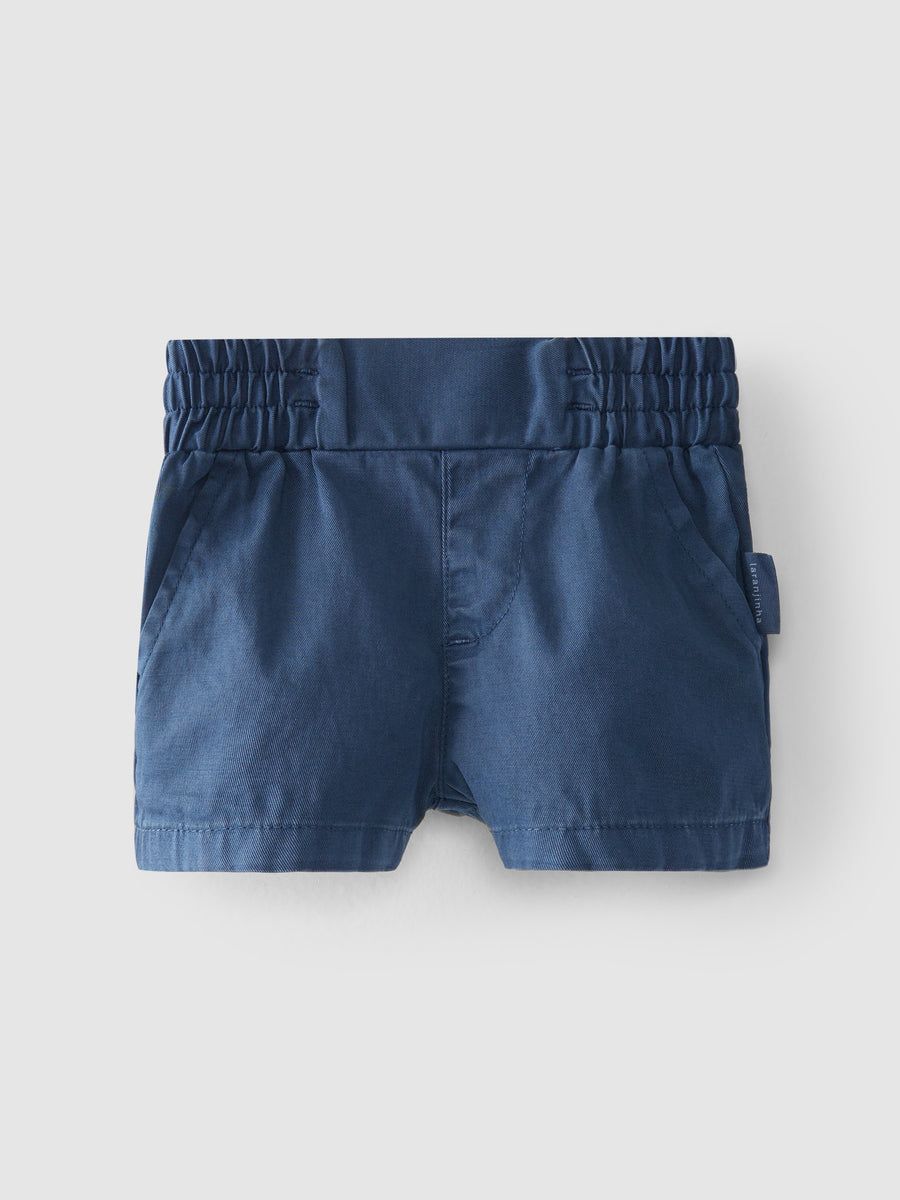 Laranjinha Navy Blue Pull-up Shorts