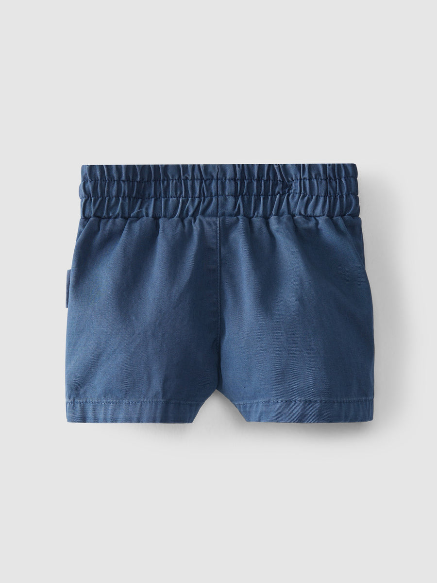 Laranjinha Navy Blue Pull-up Shorts