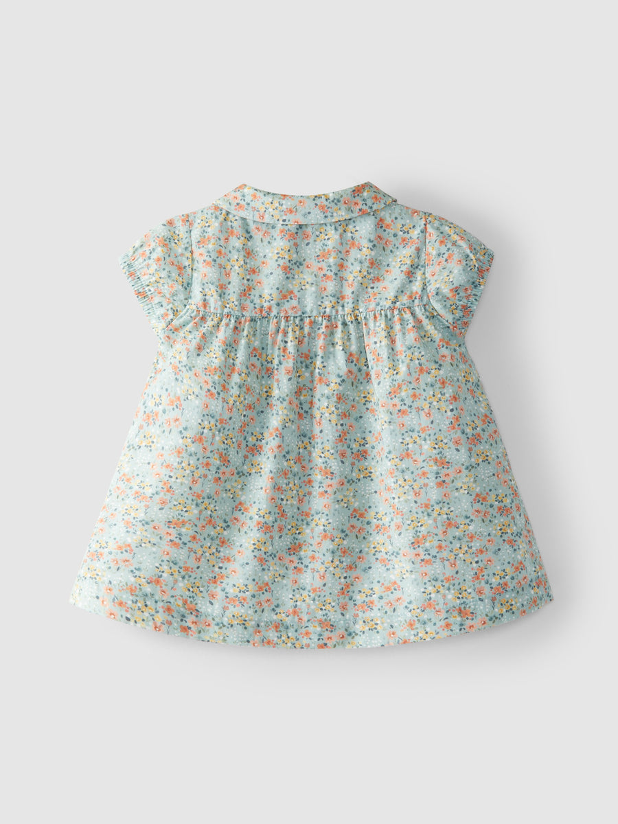 Laranjinha Rickrack Floral Dress