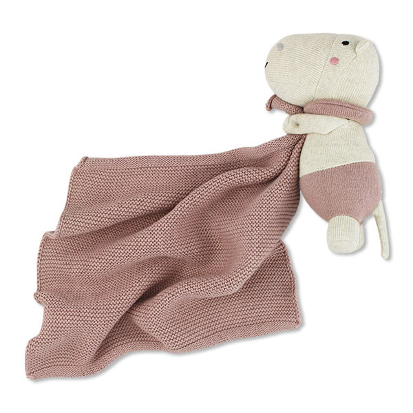 Comfort Blanket with Hippo (Rose)