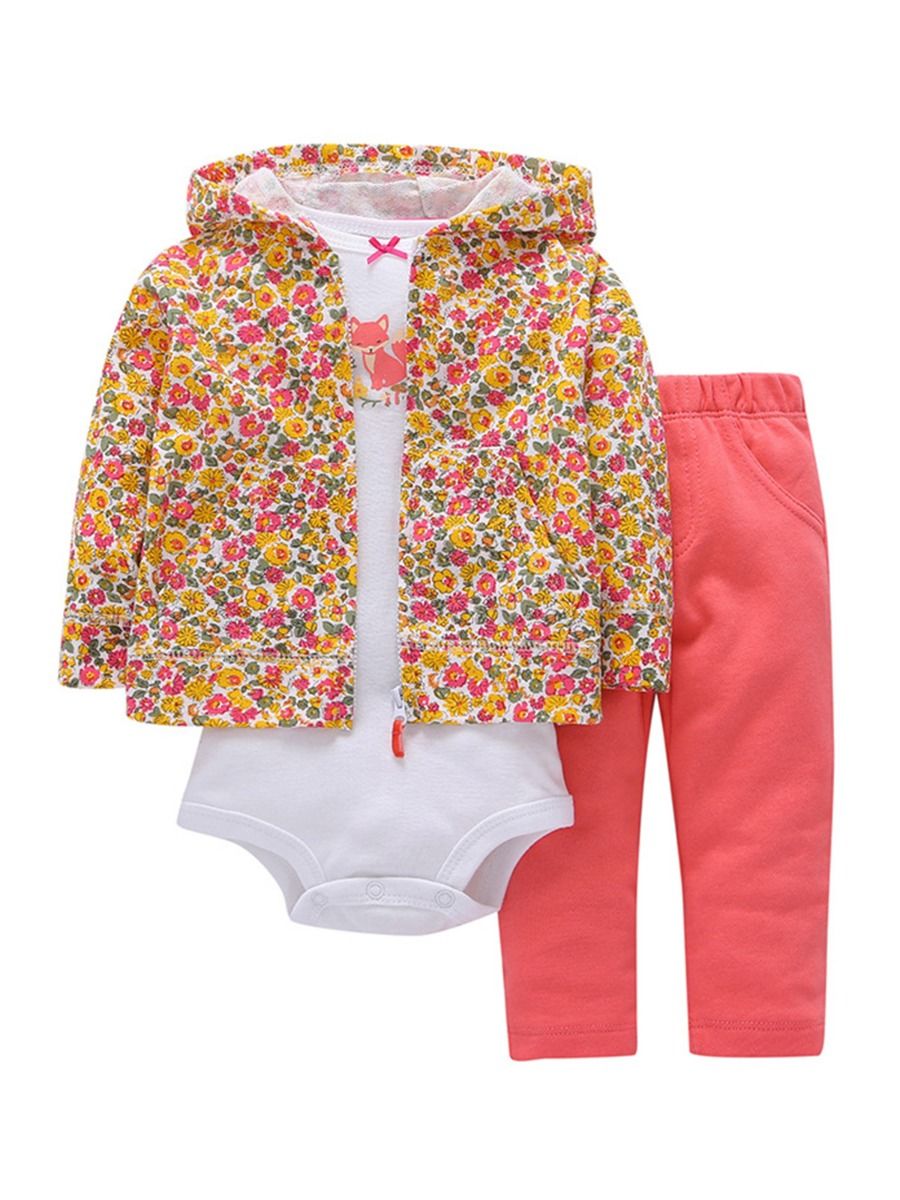 Girls floral 3-piece set 