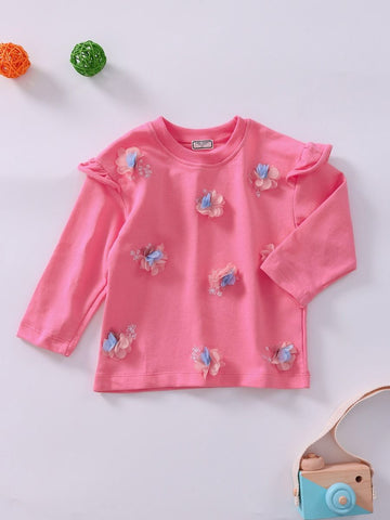 Pink nougat flowers top