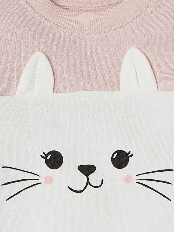 Purr-fect kitty cat polka dots set
